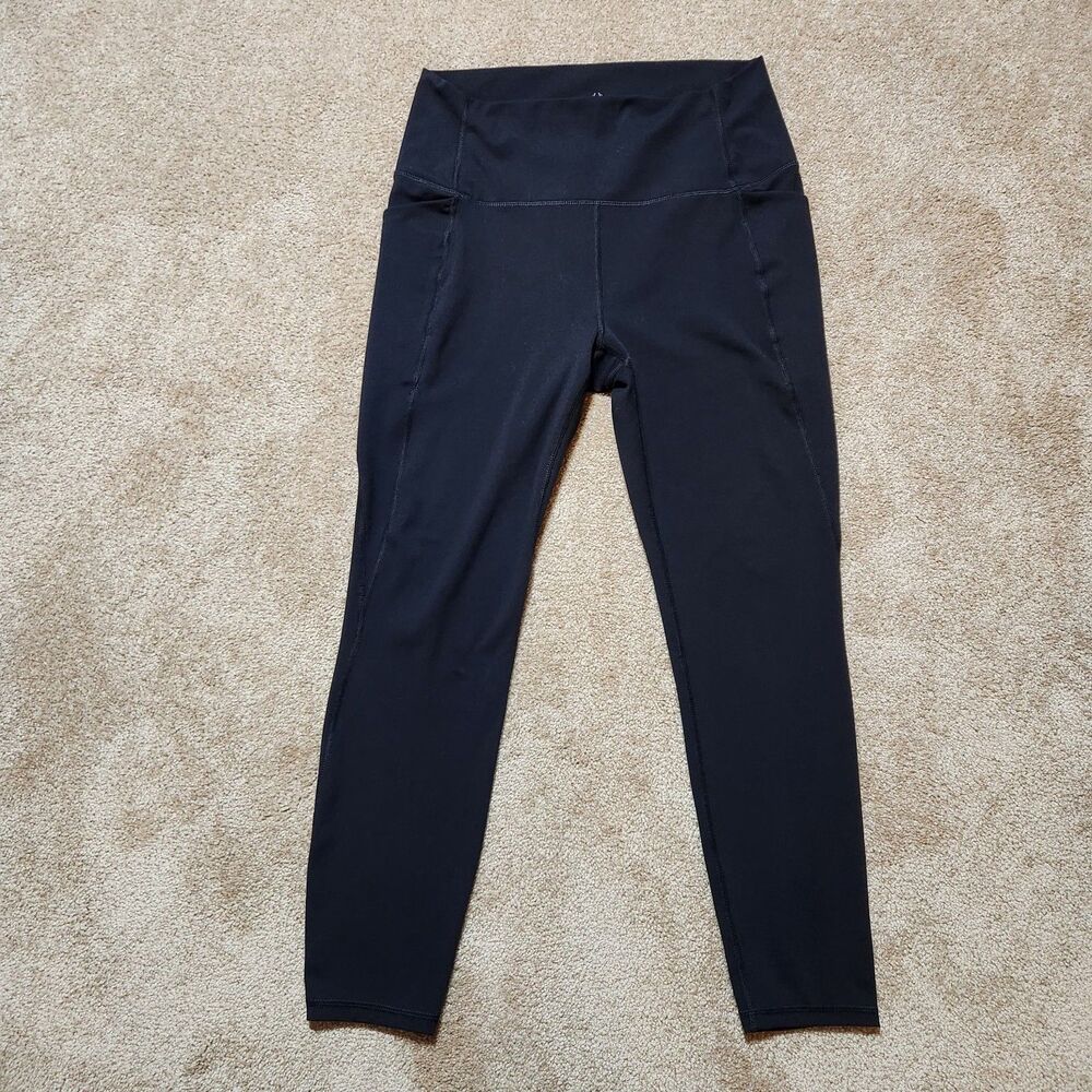 Spider Active Women L Black Mid Rise Skinny Ankle Leggings